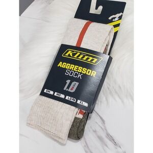 NEW SZ LARGE KLIM AGGRESSOR SOCK 1.0 MEN'S KLIM SNOWMOBILE SOCKS KLIM RED